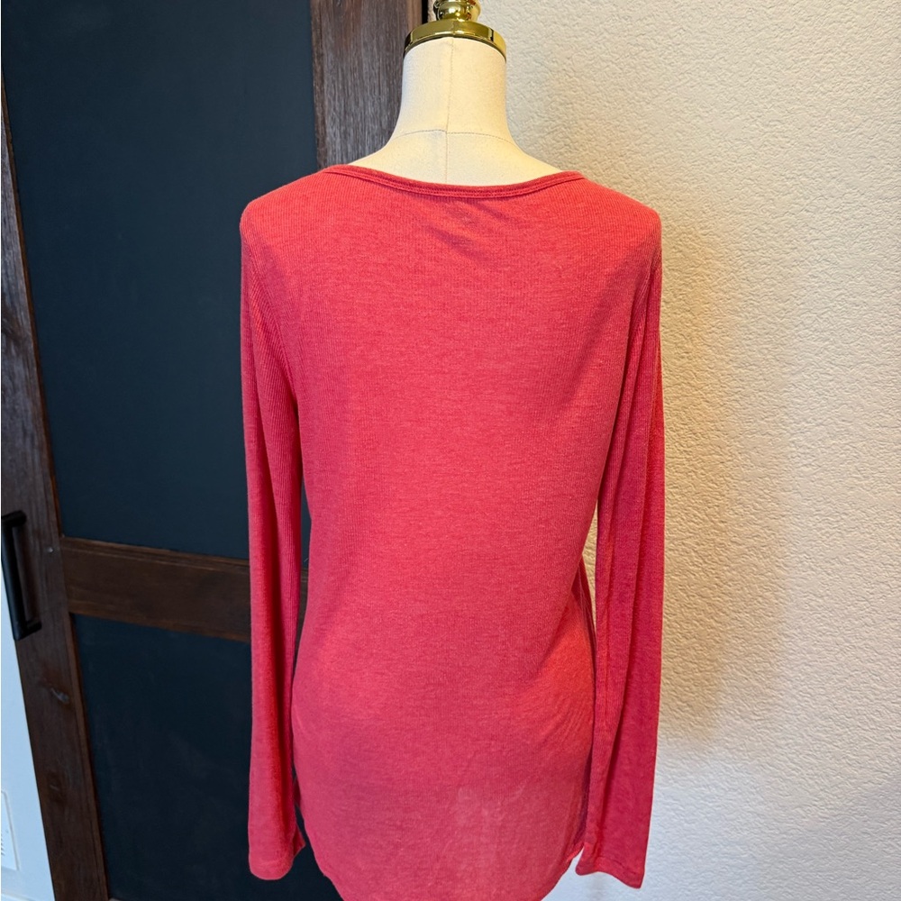 Mossimo Supply Co. Women's red Long Sleeve Top - Picture 3 of 4